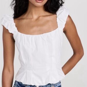 Lioness White Ruffled Blouse